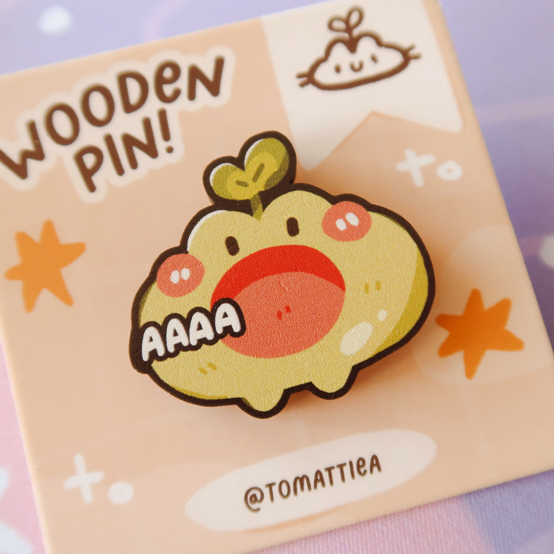 Froggo Wooden Pin