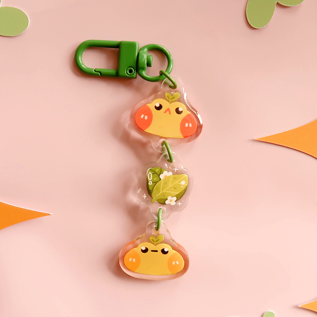 Froggo Buddies Epoxy Triple Charms