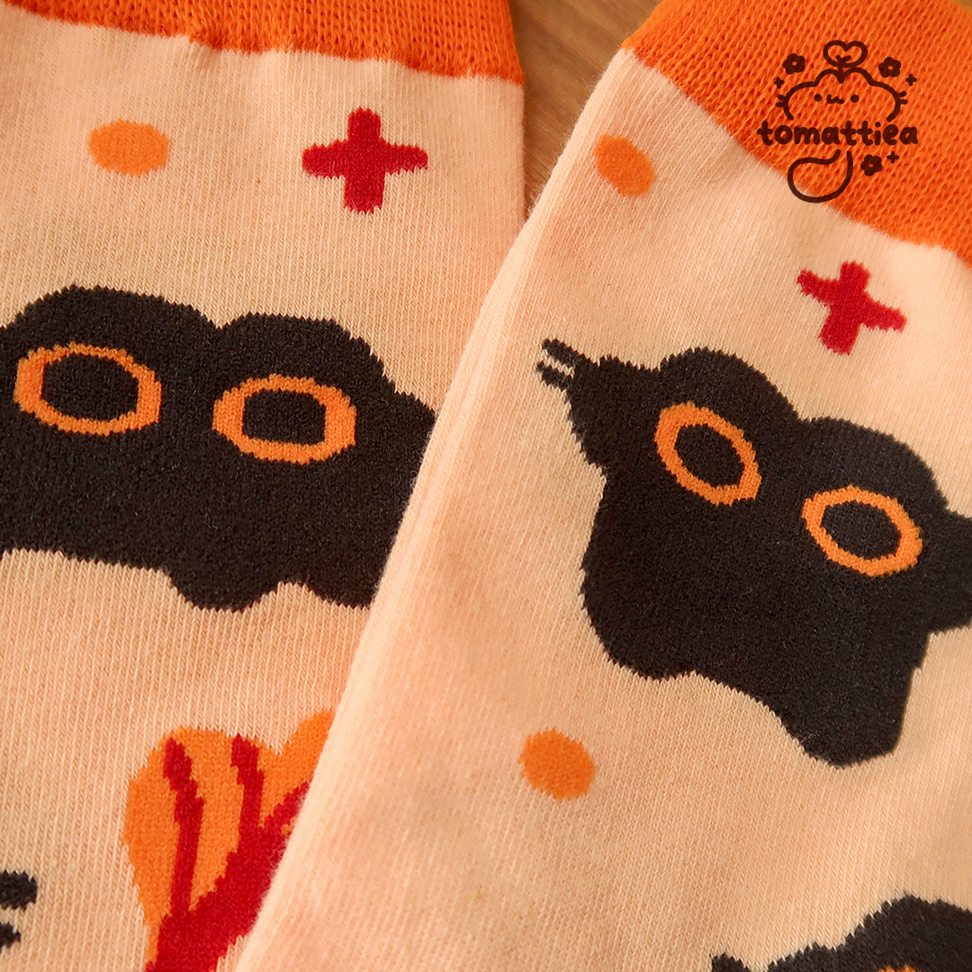 Gingko Black Cats Socks