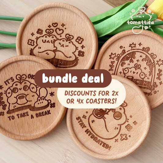 Wooden Coasters Bundle