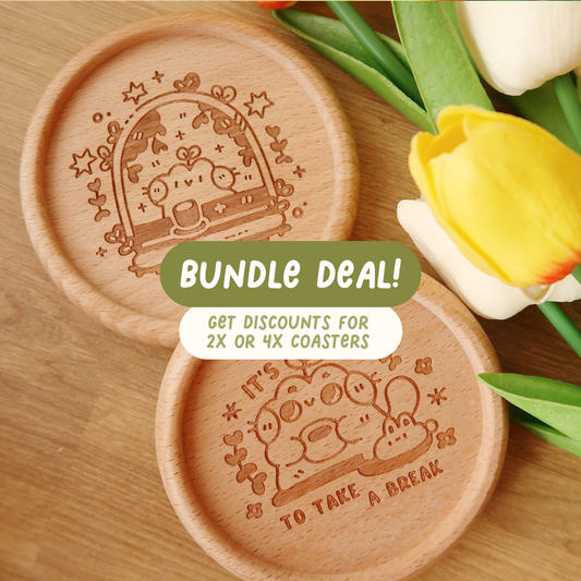 Wooden Coasters Bundle
