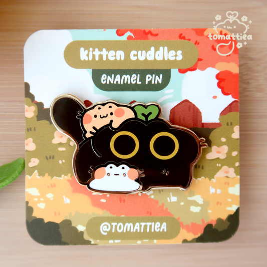 Kitten Cuddles Enamel Pin