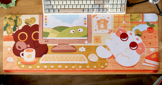 Desktop Cats Desk Mat