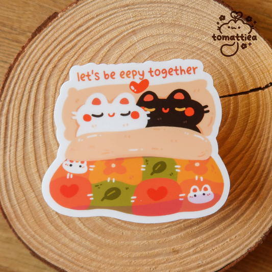 Eepy Cats Vinyl Diecut Sticker