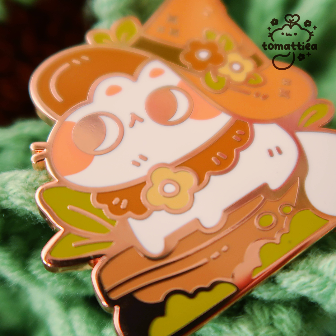Forest Witch Cat Enamel Pin