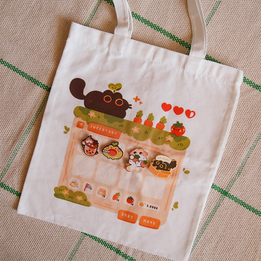 Cozy Game Inventory Tote Bag