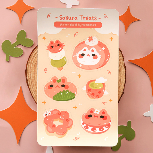 Sakura Treats Sticker Sheet