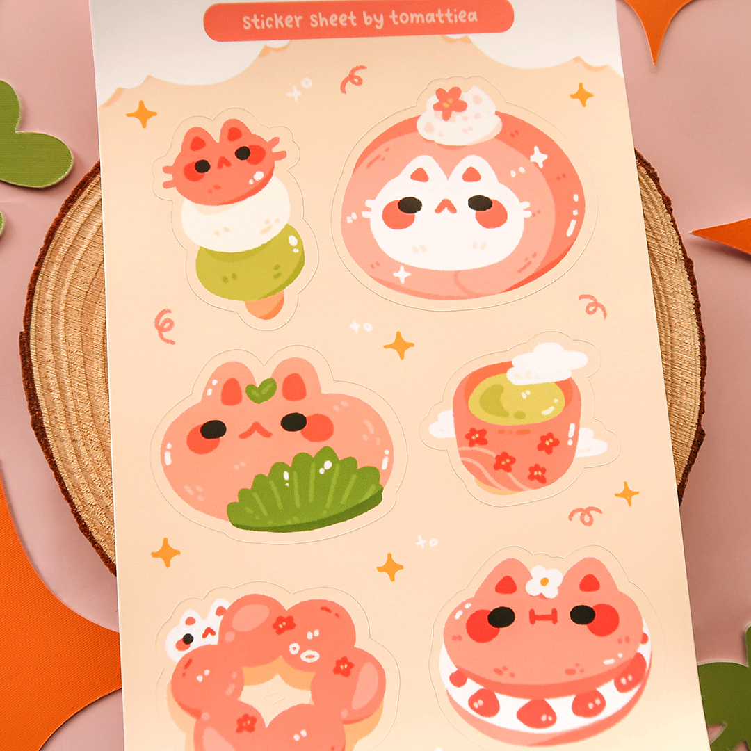 Sakura Treats Sticker Sheet