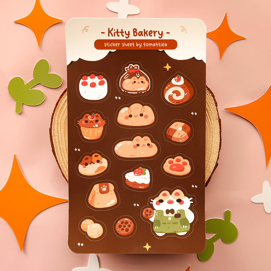 Kitty Bakery Sticker Sheet