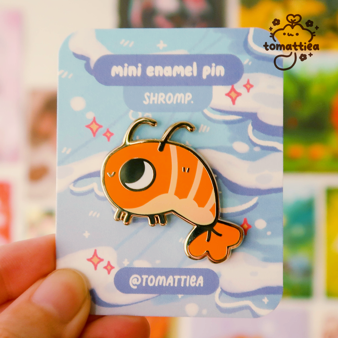 Shromp Mini Enamel Pin