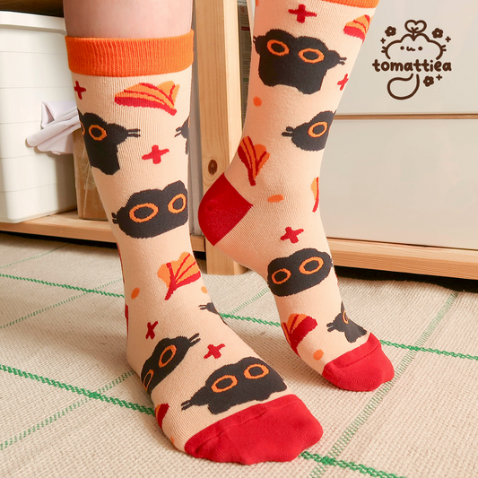 Gingko Black Cats Socks