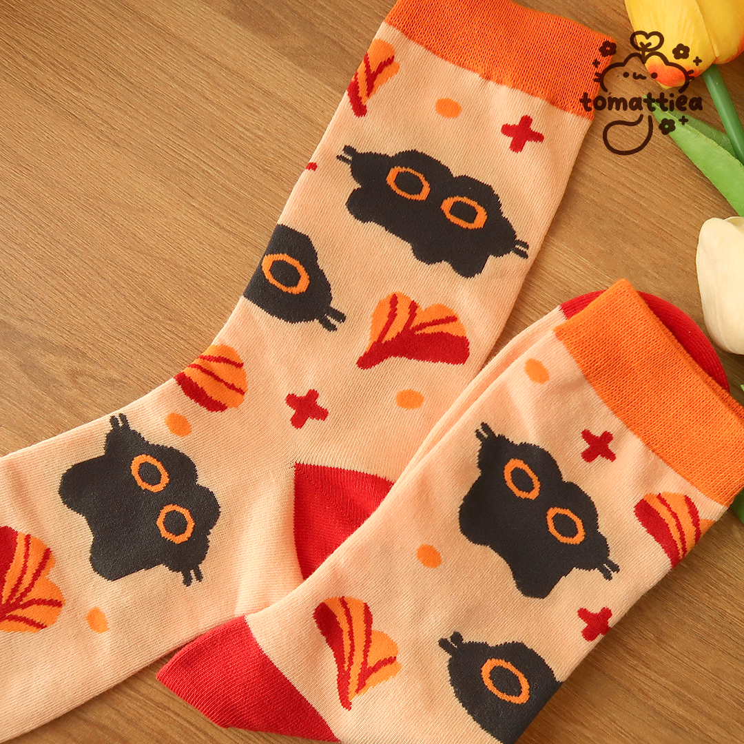 Gingko Black Cats Socks