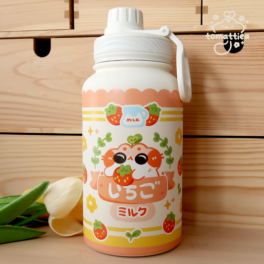 Insulated Bottle - Strawberry Milk Cat