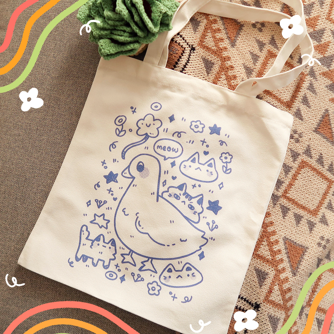 Identity Crisis Duck Cats Tote Bag