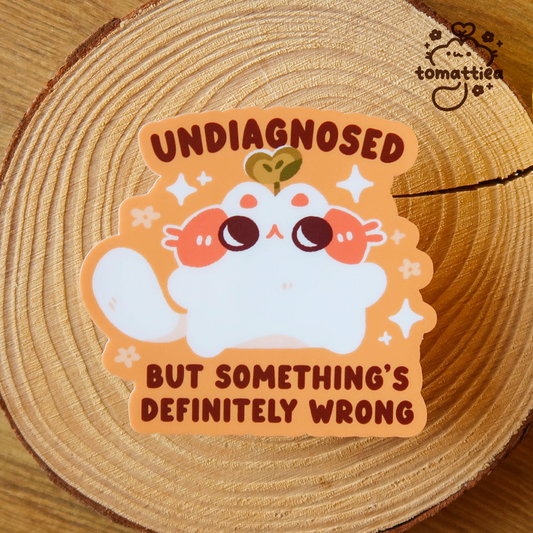 Undiagnosed Cat Vinyl Diecut Sticker