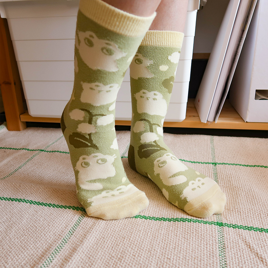 Lily of the Valley Cats Socks