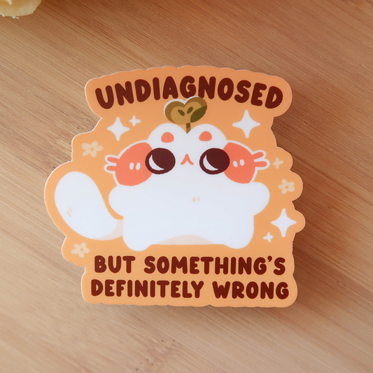 Undiagnosed Cat Vinyl Diecut Sticker
