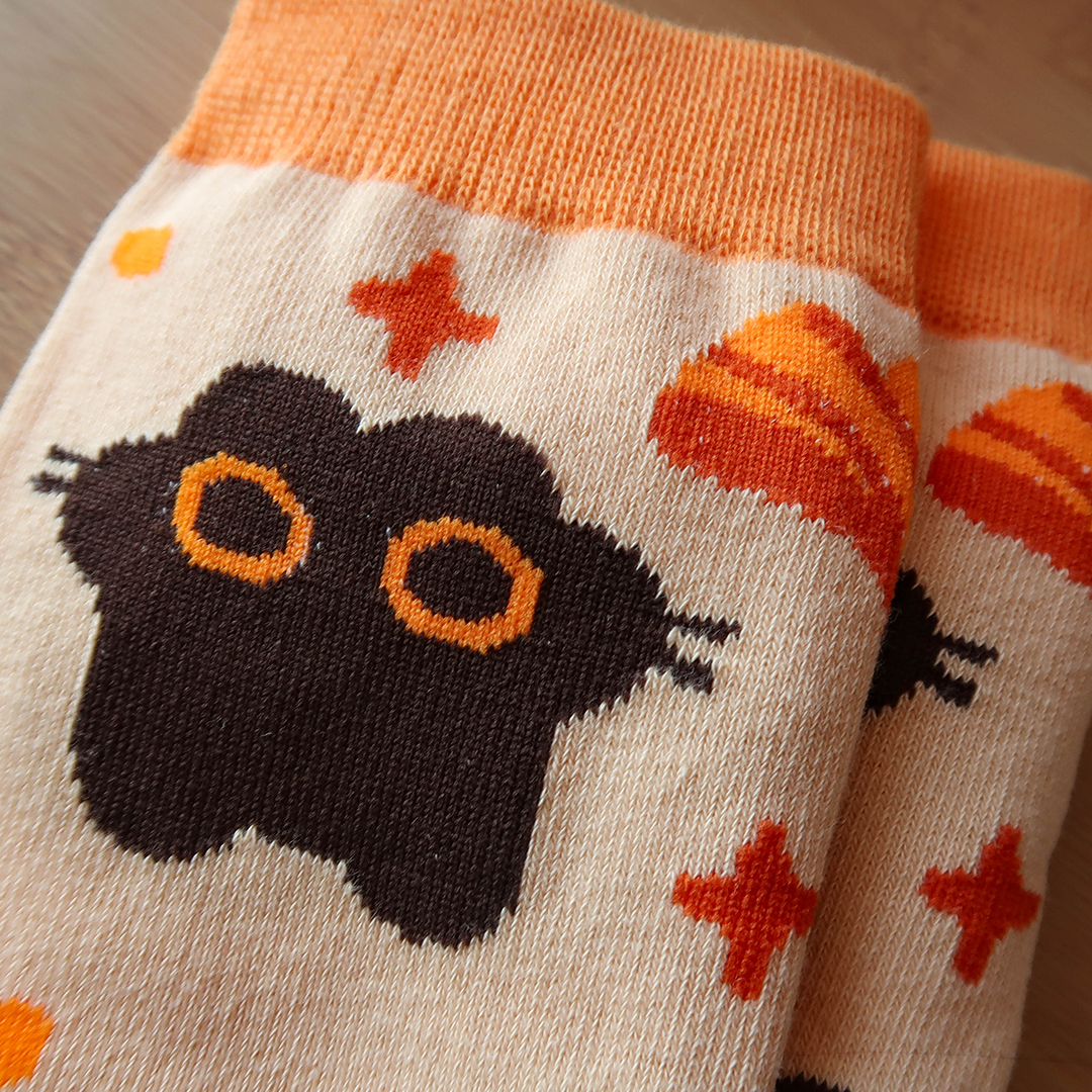 Gingko Black Cats Socks